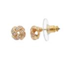 Napier Love Knot Nickel Free Stud Earrings, Women's, Gold