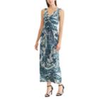 Women's Chaps Paisley Twist-front Maxi Dress, Size: Large, Natural