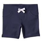 Girls 4-10 Jumping Beans&reg; Rolled Cuffs Solid Jegging Shorts, Girl's, Size: 7, Blue