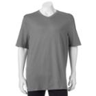 Big & Tall Croft & Barrow&reg; Classic-fit Easy-care V-neck Tee, Men's, Size: L Tall, Dark Grey