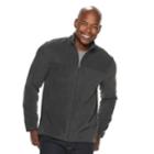 Men's Croft & Barrow&reg; Arctic Fleece Classic-fit Easy-care Full-zip Jacket, Size: Xxl, Dark Grey