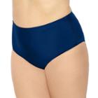 Juniors' Plus Size Costa Del Sol High-waisted Bikini Bottoms, Size: 2xl, Dark Blue