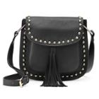Yoki Studded Tassel Crossbody Bag, Women's, Black