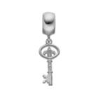 Logoart Sterling Silver Kappa Kappa Gamma Sorority Key Charm, Women's, Grey