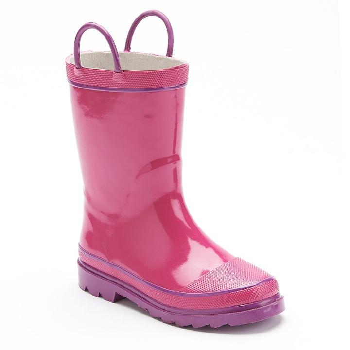 Western Fire Chief 2 Rain Boots - Girls, Girl's, Size: 12, Pink