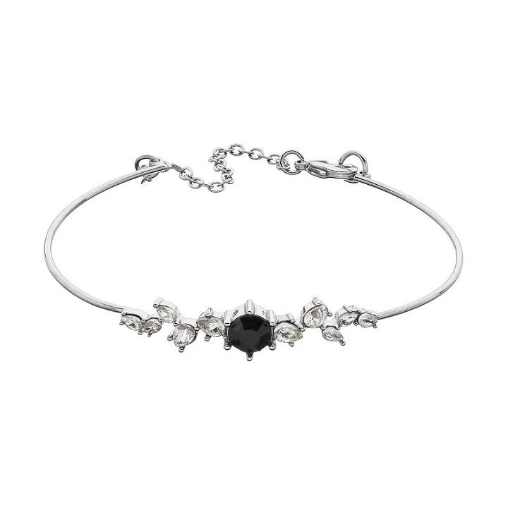 Lc Lauren Conrad Simulated Onyx Cluster Bracelet, Women's, Black