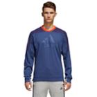 Men's Adidas Cotton Fleece Top, Size: Large, Med Blue