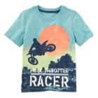 Oshkosh B'gosh, Boys 4-8 &reg; Full Throttle Racer Tee, Boy's, Size: 10, Turquoise/blue (turq/aqua)