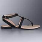 Simply Vera Vera Wang Joyce Women's Sandals, Size: 9.5, Black