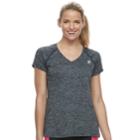 Women's Fila Sport&reg; Space-dye Open Back Racer Tee, Size: Xs, Black