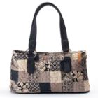 Donna Sharp Reese Quilted Patchwork Satchel, Women's, Brown