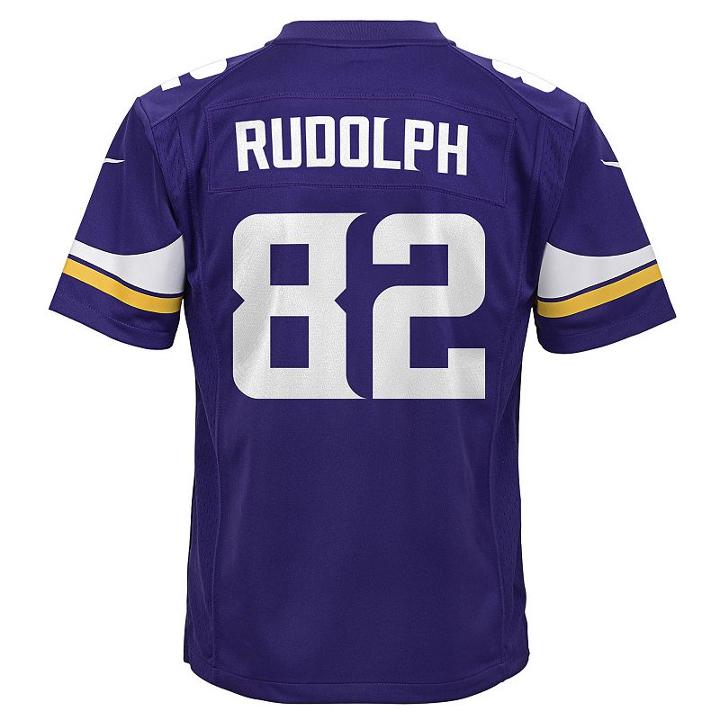Boys 8-20 Nike Minnesota Vikings Kyle Rudolph Game Nfl Replica Jersey, Size: S 8, Purple