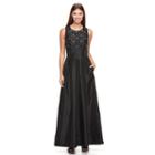 Women's Chaya Embellished Taffeta Evening Gown, Size: 8, Black