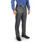 Men's Billy London Slim-fit Flat-front Suit Pants, Size: 30x32, Grey