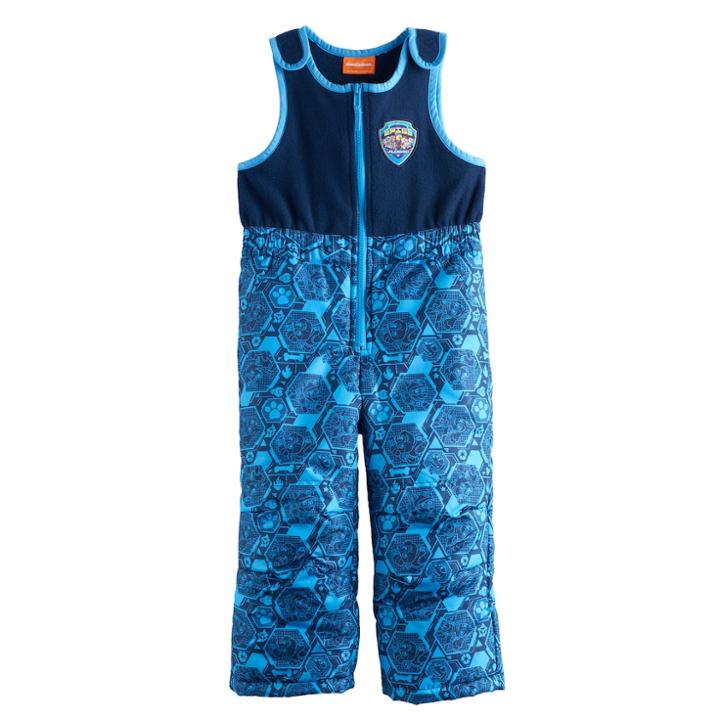 Toddler Boy Paw Patrol Spies Fleece Bib Snow Pants, Size: 4t, Blue