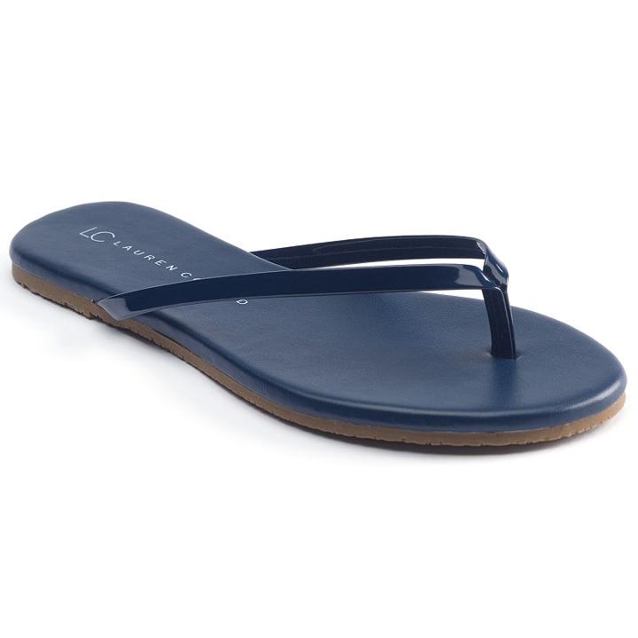 Lc Lauren Conrad Women's Flip-flops, Size: 6, Blue