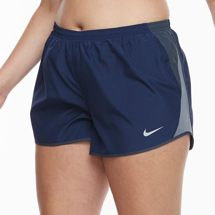 Plus Size Nike Dry Running Shorts, Women's, Size: 2xl, Med Blue
