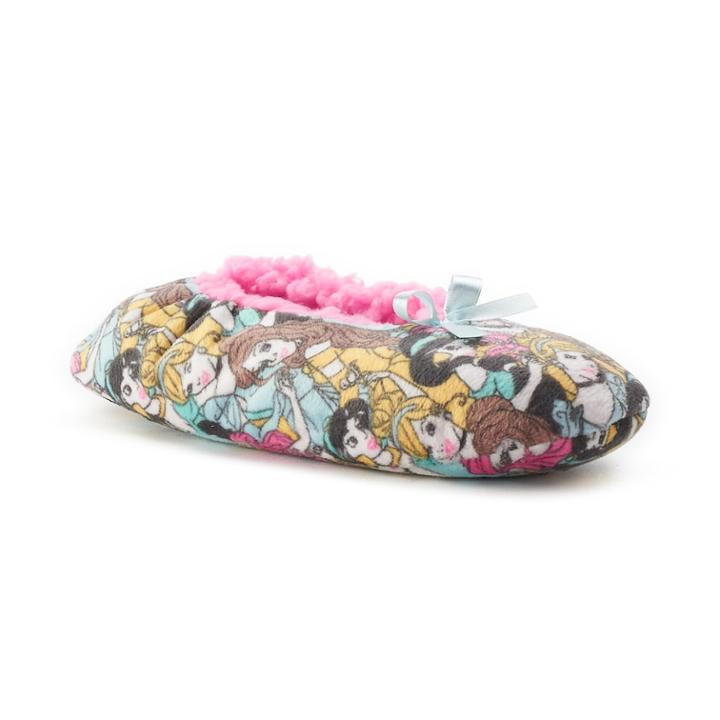 Women's Disney Princess Fuzzy Babba Ballerina Slippers, Size: M-l, Multicolor