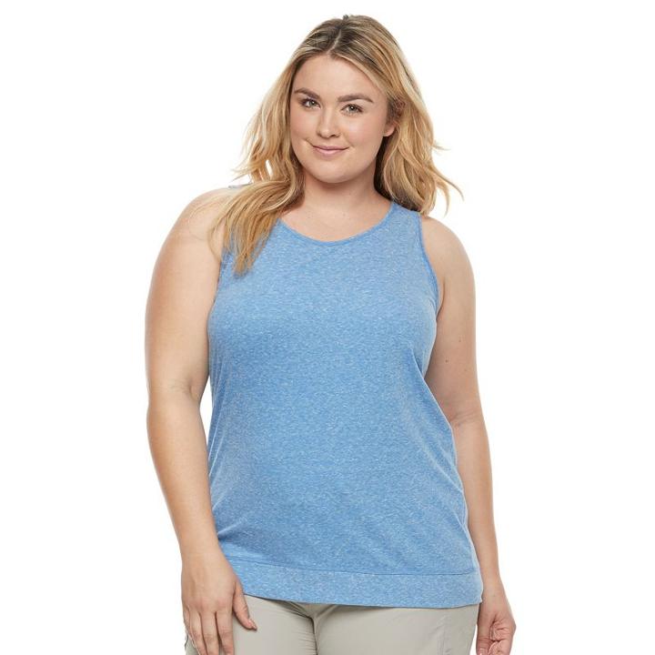 Plus Size Columbia Marbledale Keyhole Tank, Women's, Size: 3xl, Purple Oth