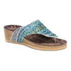 Muk Luks Sue Ellen Women's Wedge Sandals, Girl's, Size: 9, Multicolor