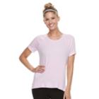 Women's Tek Gear&reg; Terry Short Sleeve Top, Size: Xl, Lt Purple