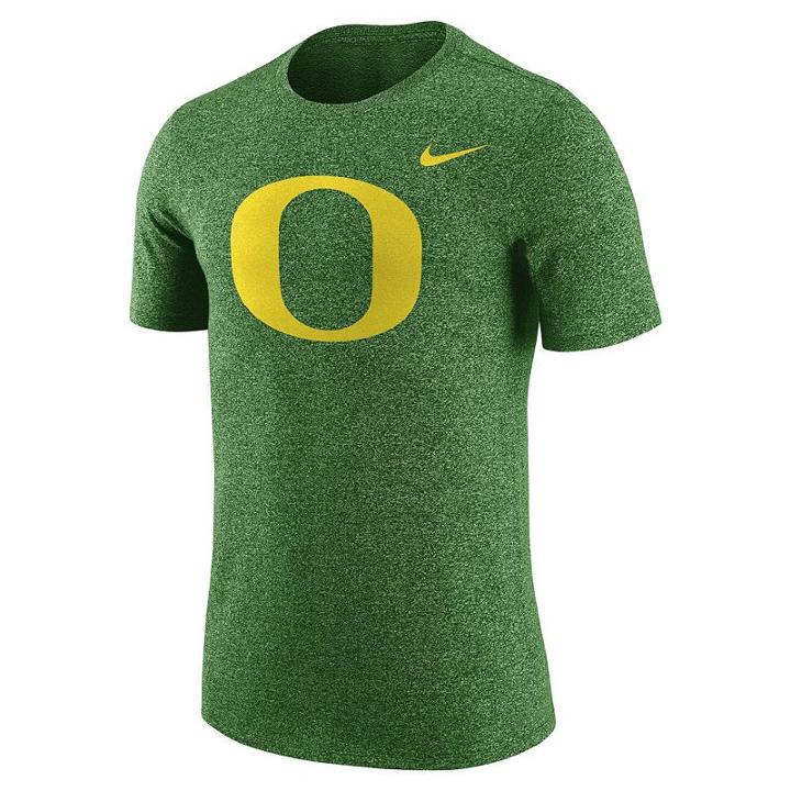 Men's Nike Oregon Ducks Marled Tee, Size: Small, Green Oth