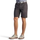 Men's Lee Walker Flat-front Shorts, Size: 42, Med Grey