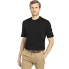 Big & Tall Van Heusen Classic-fit Slubbed Mock-layer Tee, Men's, Size: Xxl Tall, Black