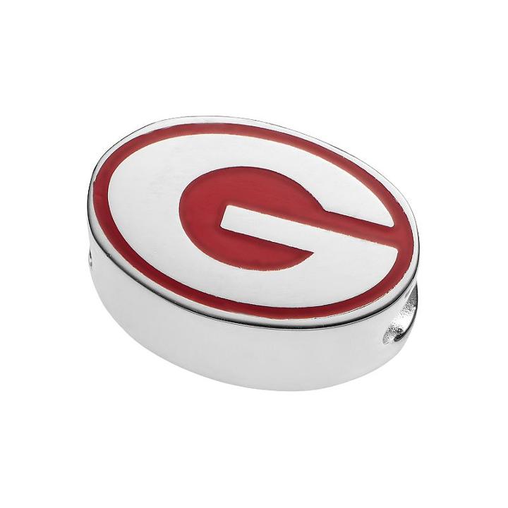 Logoart Sterling Silver Georgia Bulldogs Bead, Women's, Multicolor
