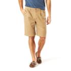 Men's Dockers&reg; D3 Classic-fit Stretch Pleated Shorts, Size: 32, Beig/green (beig/khaki)