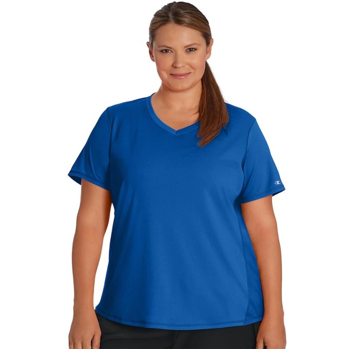 Plus Size Champion Vapor Select Tee, Women's, Size: 3xl, Med Blue