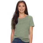 Women's Sonoma Goods For Life&trade; Essential Crewneck Tee, Size: Xxl, Dark Green