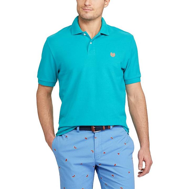 Big & Tall Chaps Solid Pique Polo, Men's, Size: 3xl Tall, Blue