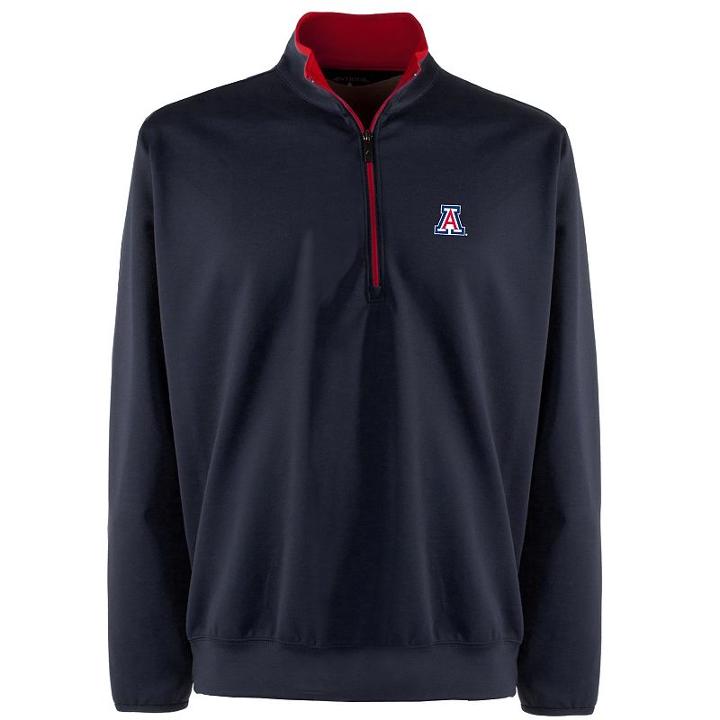 Men's Arizona Wildcats 1/4-zip Leader Pullover, Size: Xl, Blue