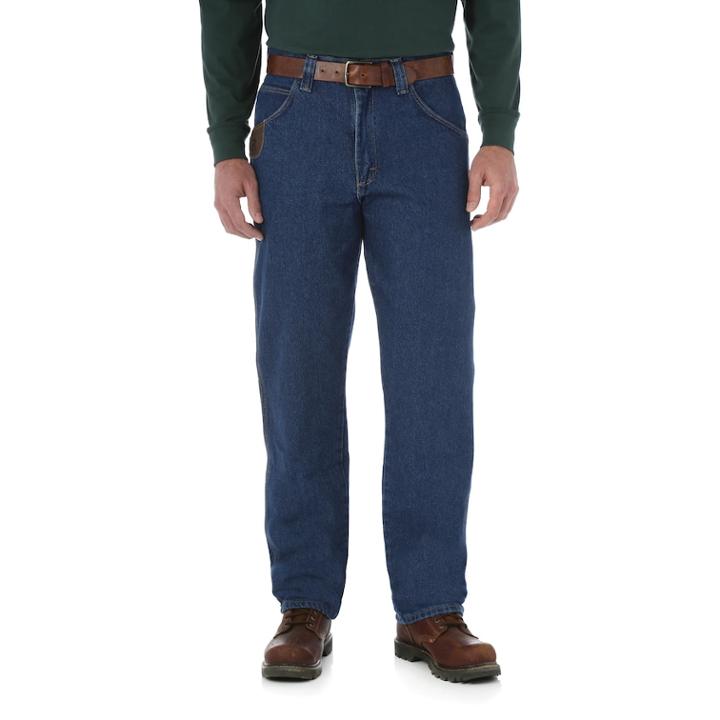 Men's Wrangler Riggs Workwear Relaxed-fit Five-pocket Jeans, Size: 34x30, Blue