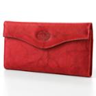 Buxton Heiress Floral Organizer Leather Clutch Wallet, Women's, Red