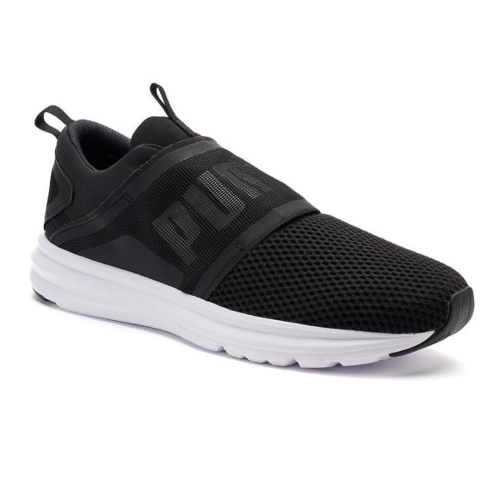 Puma Enzo Strap Men's Sneakers, Size: 10.5, Black