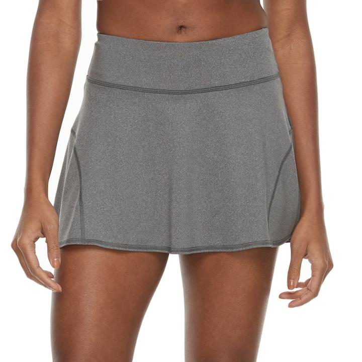 Women's Tek Gear&reg; Side Panel Performance Skort, Size: Xxl, Dark Grey