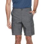 Men's Apt. 9&reg; Premier Flex Regular-fit Stretch Chambray Cargo Shorts, Size: 30, Black