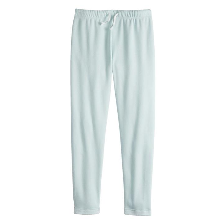 Girls 7-16 & Plus Size So&reg; Fleece Minky Leggings, Size: 12, Turquoise/blue (turq/aqua)