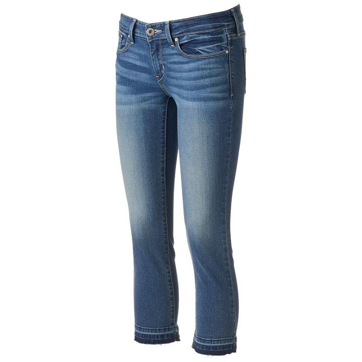 Juniors' Denizen From Levi's Low Rise Straight Crop, Girl's, Size: 9, Blue
