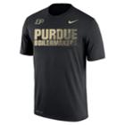 Men's Nike Purdue Boilermakers Legend Staff Sideline Dri-fit Tee, Size: Xxl, Black