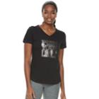 Women's Tek Gear&reg; Dry-tek V-neck Tee, Size: Small, Black