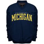 Men's Franchise Club Michigan Wolverines Members Windbreaker Pullover, Size: Xxl, Blue
