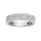 14k White Gold 1/2 Carat T.w. Igl Certified Diamond Wedding Ring, Women's, Size: 9.50