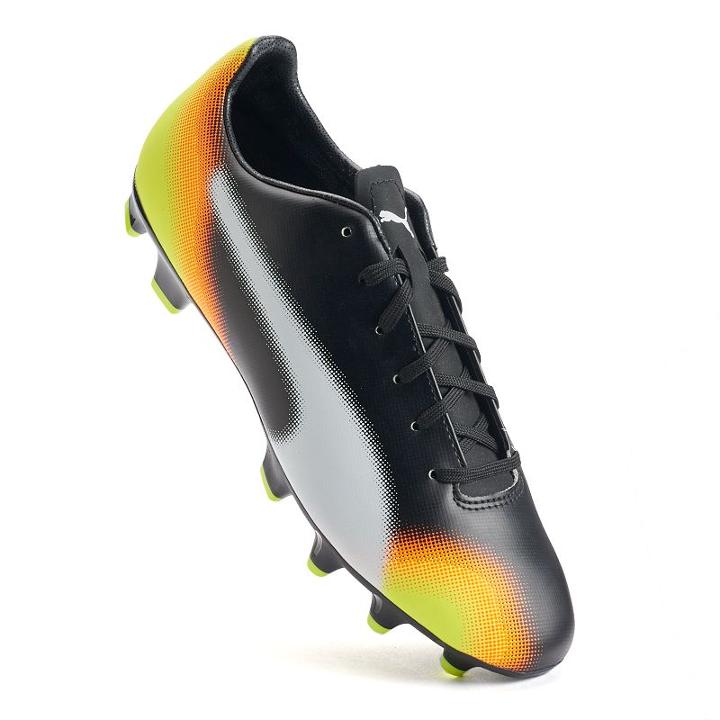Puma Evospeed 4.5 Graphic Firm-ground Men's Soccer Cleats, Size: 11, Black