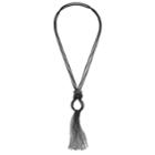 Tasseled Double Strand Lariat Necklace, Women's, Oxford