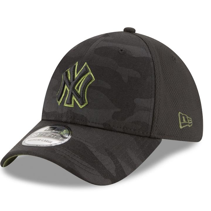 Adult New Era New York Yankees 39thirty Memorial Day Flex-fit Cap, Men's, Size: Medium/large, Black