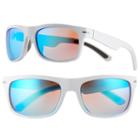 Men's Apt. 9&reg; Polarized White Wrap Sunglasses