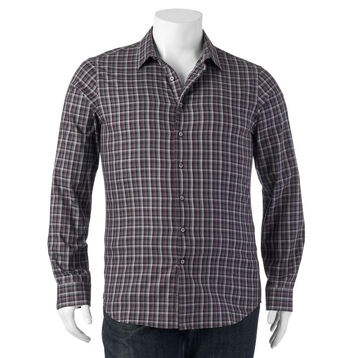 Big & Tall Apt. 9&reg; Work Week Classic-fit Button-down Shirt, Men's, Size: 3xb, Purple